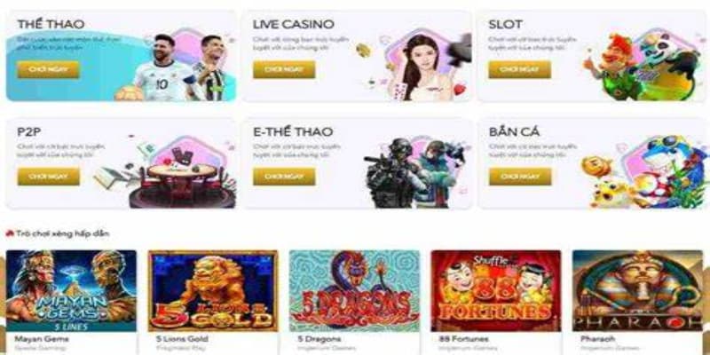 Kho game hấp dẫn của trang web cược h3bet