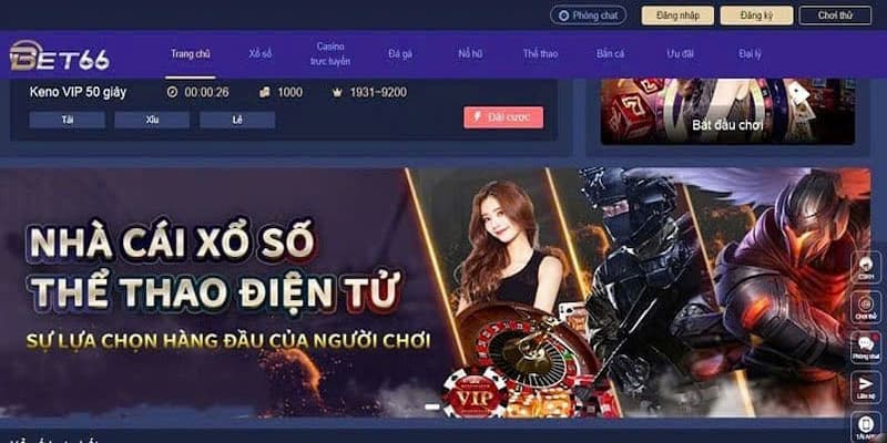 Các sản phẩm cá cược hấp dẫn tại bet66